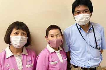 いつも笑顔の職員